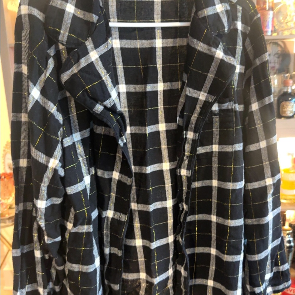 SALE! Serra Black and White Plaid Blazer